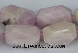 CNG5446 15.5 inches 12*16mm - 15*25mm faceted nuggets kunzite beads