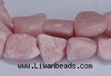 CNG5536 15.5 inches 10*14mm - 12*16mm nuggets Chinese pink opal beads