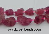 CNG5550 15.5 inches 4*6mm - 8*12mm nuggets pink tourmaline beads