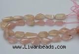 CNG5590 15.5 inches 15*20mm - 22*30mm faceted freeform morganite beads