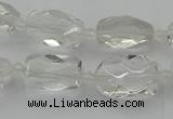 CNG5603 15.5 inches 8*12mm - 13*18mm faceted nuggets white crystal beads