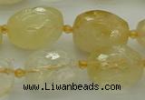 CNG5606 15.5 inches 12*16mm - 15*22mm faceted nuggets citrine beads