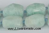 CNG5693 15.5 inches 12*16mm - 15*25mm faceted nuggets amazonite beads