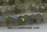 CNG5751 15.5 inches 5*7mm faceted nuggets labradorite beads