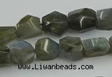 CNG5753 15.5 inches 10*12mm - 12*16mm faceted nuggets labradorite beads