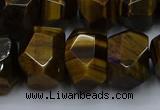 CNG5771 12*16mm - 13*18mm faceted nuggets yellow tiger eye beads