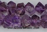 CNG5780 10*14mm - 12*16mm faceted nuggets amethyst beads