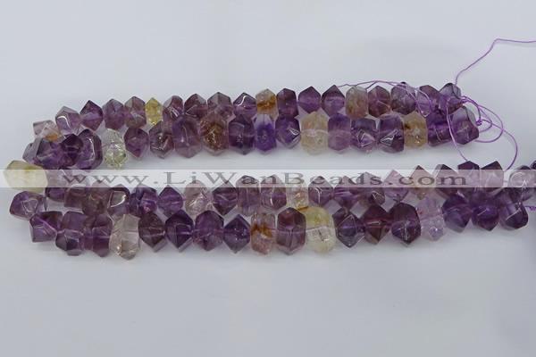 CNG5781 10*14mm - 12*16mm faceted nuggets amethyst beads