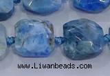 CNG5786 15.5 inches 10*12mm - 10*14mm faceted freeform apatite beads