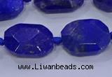 CNG5817 15.5 inches 10*14mm - 12*16mm faceted freeform lapis lazuli beads