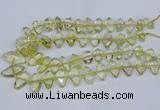 CNG5826 15.5 inches 8*18mm - 13*30mm freeform lemon quartz beads