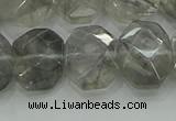 CNG5870 15.5 inches 8*12mm - 12*16mm faceted freeform cloudy quartz beads