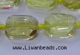 CNG5881 15.5 inches 10*14mm - 12*16mm faceted freeform lemon quartz beads