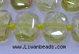 CNG5882 15.5 inches 10*14mm - 12*16mm faceted freeform lemon quartz beads