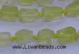 CNG5903 15.5 inches 4*6mm - 6*10mm nuggets rough lemon quartz beads