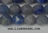 CNG6102 15.5 inches 8mm faceted nuggets blue aventurine beads