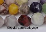 CNG6130 15.5 inches 8mm faceted nuggets mixed gemstone beads