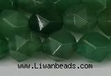 CNG6176 15.5 inches 10mm faceted nuggets green aventurine beads