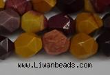 CNG6182 15.5 inches 10mm faceted nuggets mookaite gemstone beads