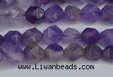 CNG6230 15.5 inches 6mm faceted nuggets amethyst beads