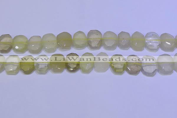 CNG6304 15.5 inches 13*18mm - 15*20mm faceted freeform lemon quartz beads