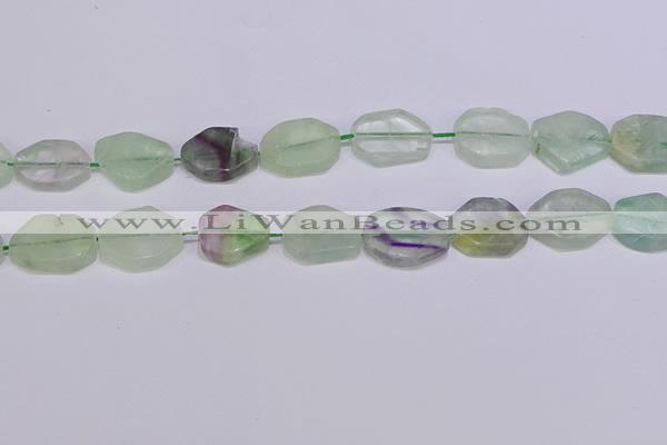 CNG6334 15.5 inches 14*18mm - 16*22mm freeform fluorite beads