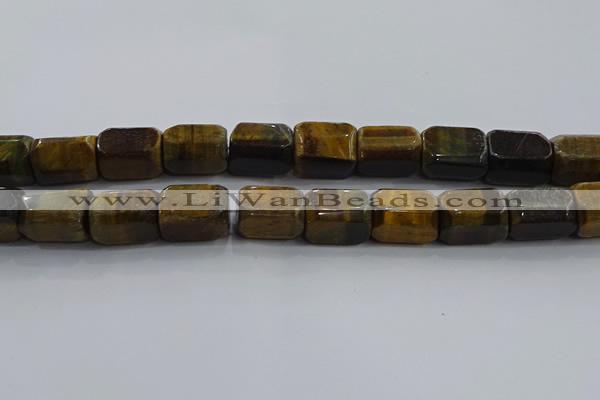 CNG6426 15.5 inches 15*20mm faceted nuggets blue tiger eye beads