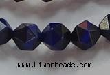 CNG6543 15.5 inches 8mm faceted nuggets blue tiger eye beads