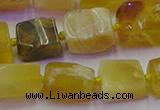 CNG6812 15.5 inches 5*8mm - 8*12mm nuggets yellow opal beads