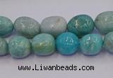 CNG6908 15.5 inches 8*12mm - 10*14mm nuggets amazonite beads