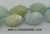 CNG6919 15.5 inches 12*16mm - 13*18mm faceted nuggets aquamarine beads