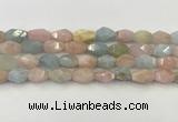 CNG6963 15.5 inches 10*14mm - 12*16mm faceted nuggets morganite beads