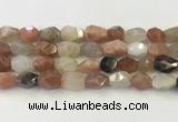 CNG6967 12*14mm - 13*18mm faceted nuggets mixed moonstone beads