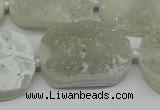 CNG7021 15.5 inches 20*28mm - 25*35mm freeform druzy agate beads