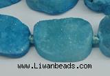 CNG7025 15.5 inches 20*28mm - 25*35mm freeform druzy agate beads