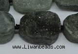 CNG7028 15.5 inches 20*28mm - 25*35mm freeform druzy agate beads