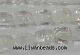 CNG705 15.5 inches 10*14mm nuggets white crystal beads wholesale