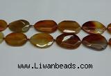 CNG7083 15.5 inches 25*35mm - 35*45mm faceted freeform agate beads