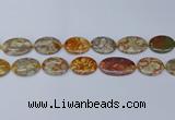 CNG7111 15.5 inches 18*25mm - 20*33mm freeform birdeye rhyolite beads