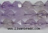 CNG7216 15.5 inches 8mm faceted nuggets amethyst beads wholesale