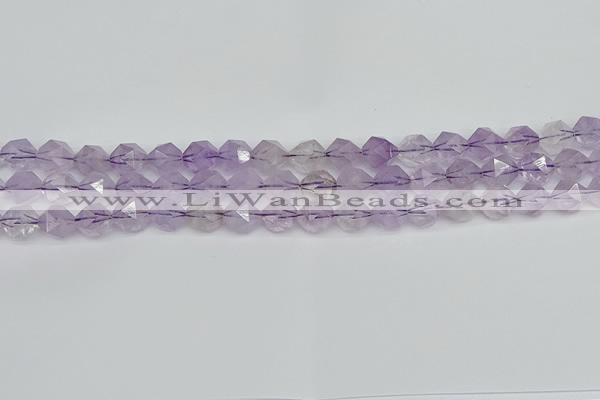 CNG7216 15.5 inches 8mm faceted nuggets amethyst beads wholesale