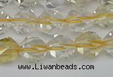 CNG7231 15.5 inches 8mm faceted nuggets citrine gemstone beads