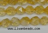 CNG7236 15.5 inches 8mm faceted nuggets citrine beads wholesale