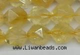 CNG7238 15.5 inches 12mm faceted nuggets citrine beads wholesale