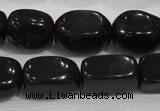 CNG725 15.5 inches 15*20mm nuggets black obsidian beads wholesale