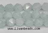 CNG7260 15.5 inches 6mm faceted nuggets aquamarine beads