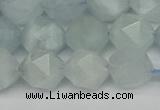 CNG7262 15.5 inches 10mm faceted nuggets aquamarine beads