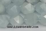 CNG7263 15.5 inches 12mm faceted nuggets aquamarine beads