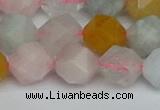 CNG7268 15.5 inches 12mm faceted nuggets morganite beads