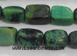 CNG727 15.5 inches 15*20mm nuggets pine turquoise beads wholesale